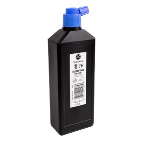 حبر سائل Yasutomo Bokuju - حبر سومي 12oz للخط والأعمال الفنية - حبر رسم أسود للاستخدام مع فرش الحبر اليابانية وأقلام الغمس