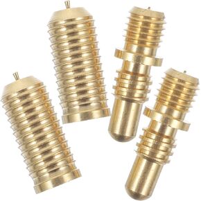 ERINGOGO 2 Sets Connection pin Billiard cue Joint Connecting Screws Set Pool cue Hardware Club Pool cue Extension Screws Lengthen Copper Pool cue Joint Accessories Extended Handle