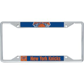 Desert Cactus New York Knicks License Plate Frame Team NBA Metal Car Tag Holder for Front or Back of Car Officially Licensed (Up Close)