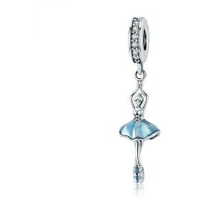 Ballet Girl Charm 925 Sterling Silver Dancing Charm Birthday Charm Anniversary Charm for Pandora Charm Bracelet