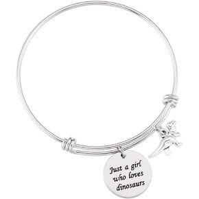 Dinosaur Gift For Girls Bracelet Dinosaur Things For Teens Charm Bangle Bracelets Dinosaur Bracelet