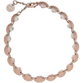 Pura Vida Bracelet Cove Chain Bracelet - Womens Bracelet with Shell Charms, Silver/Rose Gold Bracelets for Women with Rhodium Plating - Cute Bracelets for Girls, Trendy Bracelets for Teen Girls