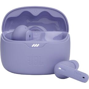 JBL Tune Beam - True Wireless Active Noise Cancelling with Smart Ambient Earbuds, Bluetooth 5.3, 4-Mic Technology for Crisp, Clear Calls, Up to 48 Hours of Battery Life (Purple)