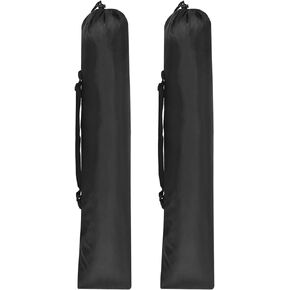PATIKIL 31x8 Inch Camp Chair Replacement Bag, 2 Pack Nylon Folding Camping Chair Carry Bag Tripod Case Bag with Handle for Outdoor Camping, Black