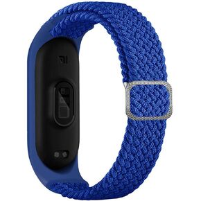 Braided Solo Loop Strap for Xiaomi Mi Band 7 6 5 4, Adjustable Nylon Elastic Sport Replacement Wristband for Xiaomi Band MiBand 7, Mi Band 6, Mi Band 5,Mi Band 4