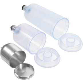 3 Pcs Airbrush Refill Pot Paint Storage Jar Airbrush Bottle Jar Split Airbrush Paint Cup Airbrush Paint Bottle Airbrush Pigment Container Portion Liquid Bottle Paint Bottle Paint Portion