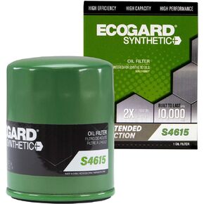 ECOGARD S4615 Premium Spin-On Engine Oil Filter for Synthetic Oil Fits Subaru Forester 2.5L 2004-2021, Outback 2.5L 2005-2022, Crosstrek 2.0L 2016-2020, Impreza 2.0L 2004-2021, Legacy 2.5L 2005-2022
