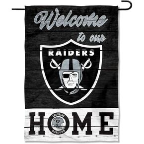 Las Vegas Raiders Welcome Home Decorative Garden Flag Double Sided Banner