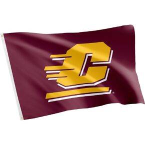 Desert Cactus Central Michigan University Flag CMU Chippewas Flag Banners 100% Polyester Indoor Outdoor 3x5 feet Flags (Style 1)