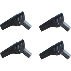 Kisangel 4 Pcs Tent Joints Tent for Camping Carport Tent Camping Accessories Tent Poles Tent Repair Camping Tent Supplies Canopy Nylon Elbow Black Outdoor Tent