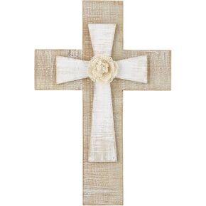 العلامات التجارية الإبداعية Faithworks-صليب حائط خشبي، 30.48 سم، زهرة in Kuwait