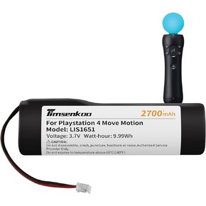 Upgraded 2700mAh LIS1651 LIS1654 Battery Replacement for Sony PS4 Playstation 4 Move Motion Controller Battery