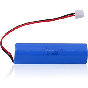 3.7V 2600mAh Rechargeable Batteries Lithium ion Battery with PH2.0/2P Connector for DIY Electronics Products, Toys, Lighting, Bluetooth Equipment