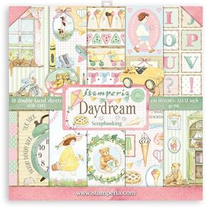 STAMPERIA INTER, KFT Paper PAD 6X6 10PK Day Dream, Multicolor