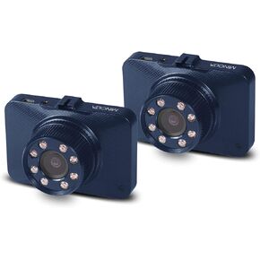 Minolta MNCD260 1080p Infrared NV Car Camcorder w/2.2" LCD Monitor (Blue) 2-Pack