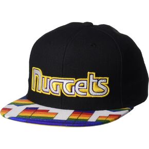 Mitchell & Ness Denver Nuggets NBA Swingman Pop Snapback Hat Adjustable Cap - Black