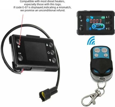 Universal Diesel Air Heater Controller LCD Monitor Thermostat Switch with Remote Control for 12V/24V 2kw/5kw/8kw Diesel Parking Heater in Saudi Arabia