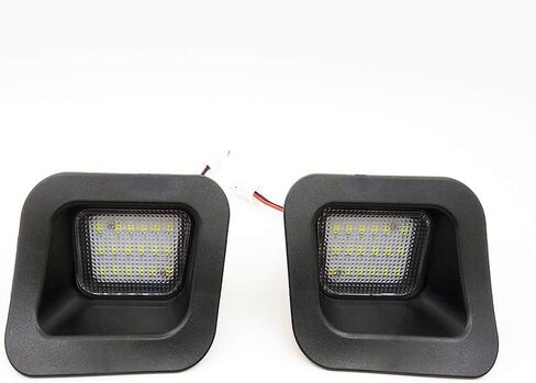 2pcs LED Rear License Plate Lamp Light For 2003 to 2018 Dodge RAM 1500 2500 3500 Pickup Truck, Super White LED Lights, with Canbus and Resistors No Error in Kuwait