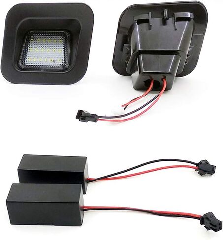 2pcs LED Rear License Plate Lamp Light For 2003 to 2018 Dodge RAM 1500 2500 3500 Pickup Truck, Super White LED Lights, with Canbus and Resistors No Error in Kuwait