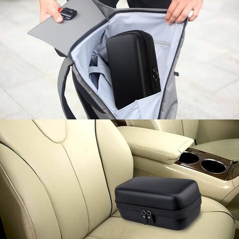 Canboc Hard Carrying Case for Halo Bolt ACDC Max 55500 mWh Car Jump Starter, Portable Phone Laptop Charger Power Bank, Mesh Bag for Jumper Cable, AC Wall Charger, Car Charge, Black in Saudi Arabia