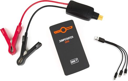 احصل على باور بانك صغير الحجم Jumpstarter بقدرة 6000 مللي أمبير في الساعة مع ضوء LED in Saudi Arabia