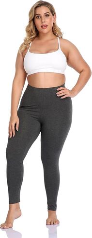 DESTTY Women's Plus Size Long Leggings Lightweight Stretchy Sports Yoga Pants Cropped Pants in Saudi Arabia