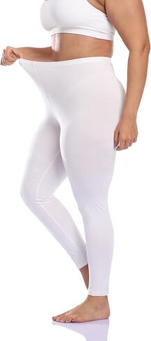 DESTTY Women's Plus Size Long Leggings Lightweight Stretchy Sports Yoga Pants Cropped Pants in Saudi Arabia