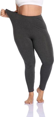 DESTTY Women's Plus Size Long Leggings Lightweight Stretchy Sports Yoga Pants Cropped Pants in Saudi Arabia