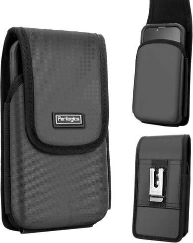 إيفا رغوة الحافظة الهاتف. إغلاق مغناطيسي من نسيج التويل، مشبك حزام معدني بمسامير مزدوجة مخصصة. لهاتف iPhone 15 Plus، وiPhone 15 Pro Max، وiPhone 14 Pro Max، و14 Pro Max مع حافظة هاتف متينة in Kuwait