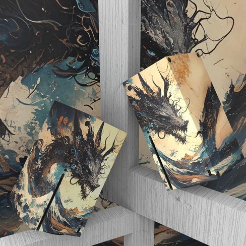 PlayVital Tempest Dragon Custom Vinyl Skins for Xbox Core Wireless Controller, Wrap Decal Cover Stickers for Xbox Series X Console Controller in Saudi Arabia