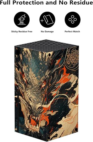 PlayVital Tempest Dragon Custom Vinyl Skins for Xbox Core Wireless Controller, Wrap Decal Cover Stickers for Xbox Series X Console Controller in Saudi Arabia