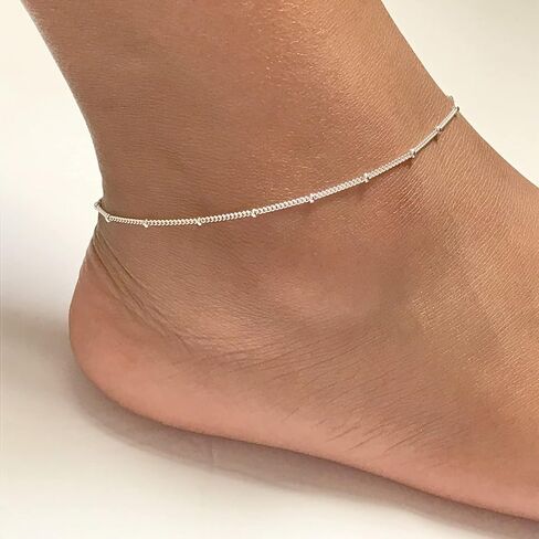 خلخال سلسلة ذهبية رائعة، خلخال سلسلة فيجارو رقيق وبسيط، خلخال سلسلة كبح، خلخال سلسلة العملة المعدنية، خلخال سلسلة الأقمار الصناعية، سوار الكاحل بسلسلة ربط، خلخال سلسلة للنساء in Kuwait