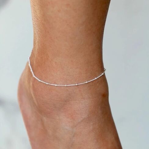 خلخال سلسلة ذهبية رائعة، خلخال سلسلة فيجارو رقيق وبسيط، خلخال سلسلة كبح، خلخال سلسلة العملة المعدنية، خلخال سلسلة الأقمار الصناعية، سوار الكاحل بسلسلة ربط، خلخال سلسلة للنساء in Kuwait