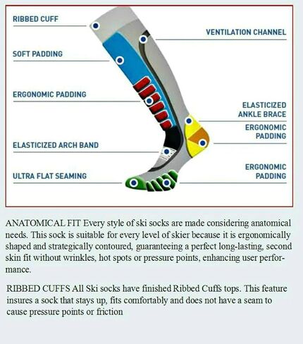 Eurosock Ski Super Light Ski Socks- 1034 in Saudi Arabia