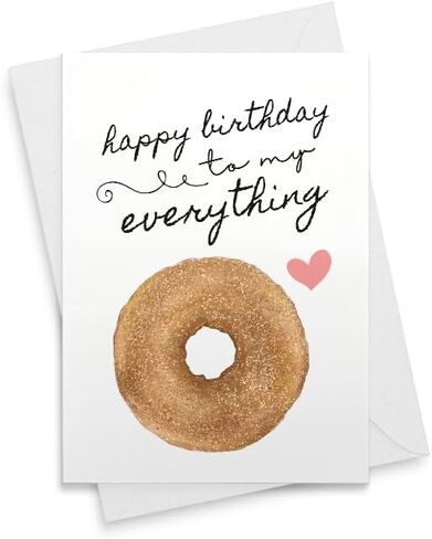 To my everything birthday card everything bagel birthday card for him birthday card for her birthday card husband wife boyfriend girlfriend [01085] in Saudi Arabia
