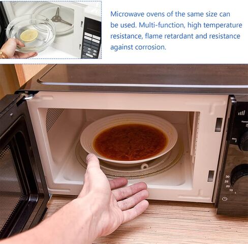 SOLUSTRE Microwave Turntable Ring Triple Arm Rotating Ring Roller Holder Glass Plate Tray Support Microwave Oven Tray Replacement Accessories for Microwave Oven 14MM in Saudi Arabia