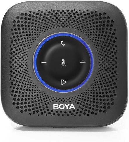 BOYA مكبر صوت بلوتوث 360 درجة التقاط الصوت وتقليل الضوضاء، التوصيل، تشغيل USB، ميكروفون مؤتمر للاجتماعات المنزلية والمكتب، سلسلة ديزي لـ 16 شخصًا in Saudi Arabia