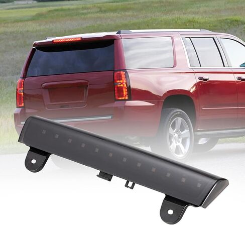 HAKA TOUGH LED 3rd Third Brake Light for 2000-2006 Chevy Suburban 1500 2500 Tahoe/GMC Yukon XL Rear Brake Center High Mount Stop Tail Light Accessories,Replace OEM # 15170955,Smoked in Saudi Arabia