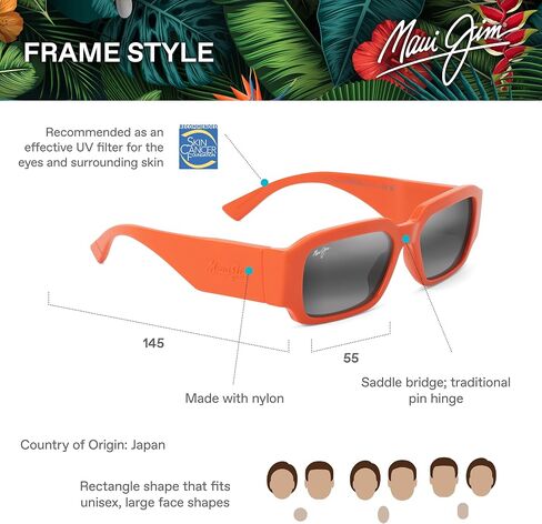 Maui Jim Kupale Rectangular Sunglasses in Saudi Arabia
