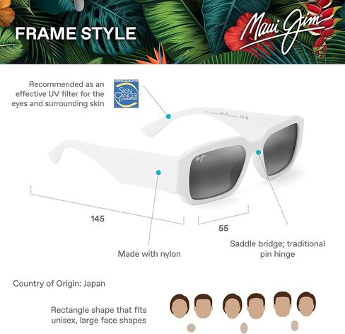 Maui Jim Kupale Rectangular Sunglasses in Saudi Arabia