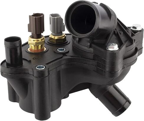 Coolant Thermostat Housing Assembly w/2 Sensors + Gasket Fit For Ford Explorer 1997-2001, For Mercury Mountaineer 1998-2001 4.0L V6 Replace# YU3Z8A586AA, 902-204 in Saudi Arabia