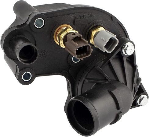 Coolant Thermostat Housing Assembly w/2 Sensors + Gasket Fit For Ford Explorer 1997-2001, For Mercury Mountaineer 1998-2001 4.0L V6 Replace# YU3Z8A586AA, 902-204 in Saudi Arabia