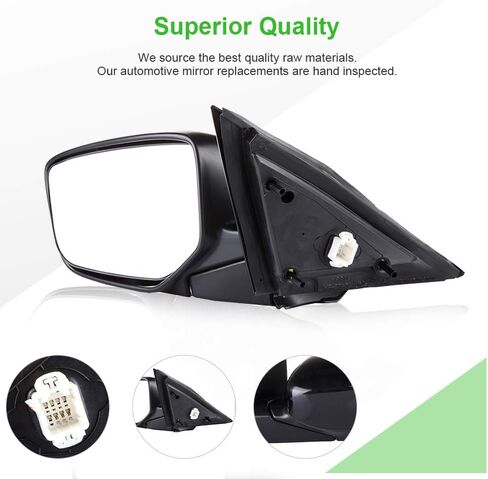 مرايا باب SCITOO، مناسبة لملحقات Honda الخارجية، مرايا تناسب 2008-2012 لسيارة Honda لسيارة Accord Sedan مع ميزات قابلة للطي لضبط الطاقة (جانب السائق) in Kuwait