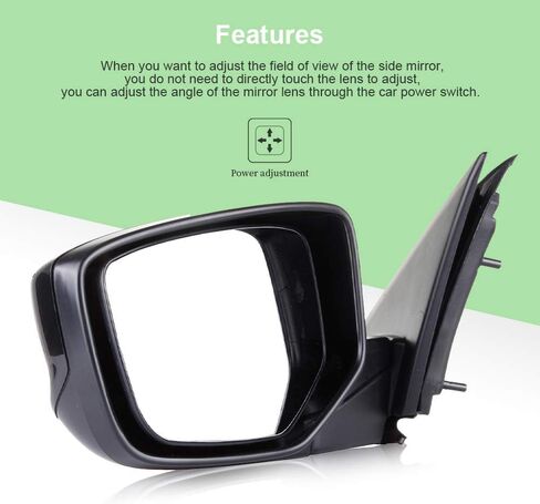 مرايا باب SCITOO، مناسبة لملحقات Honda الخارجية، مرايا تناسب 2008-2012 لسيارة Honda لسيارة Accord Sedan مع ميزات قابلة للطي لضبط الطاقة (جانب السائق) in Kuwait