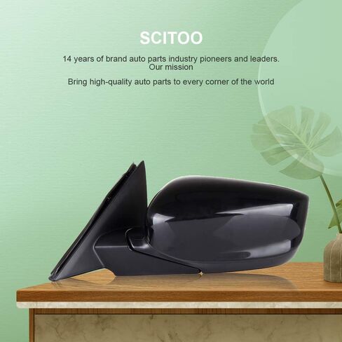 مرايا باب SCITOO، مناسبة لملحقات Honda الخارجية، مرايا تناسب 2008-2012 لسيارة Honda لسيارة Accord Sedan مع ميزات قابلة للطي لضبط الطاقة (جانب السائق) in Kuwait