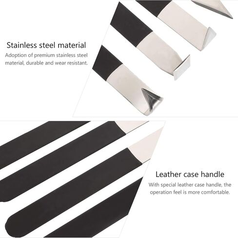 Generic 4Pcs Pottery Tools Stainless Steel Carving Shaping Knives Clay Sculpture Hand Tools Craft Trimming Artist Ceramic Tools for Shaping Modeling, Black,Assorted Color, 921134MARP147YKHR in Saudi Arabia