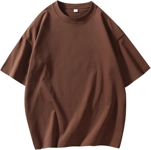 Men's Oversized T-Shirts 3 Pack Cotton Crew Neck Heavyweight Loose Fit Short Sleeve Shirt Classic Soft Tees in Saudi Arabia