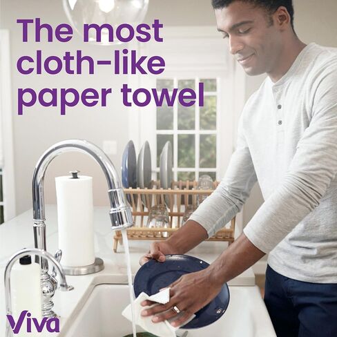 Viva Signature Cloth Paper Towels, 3 Double Rolls, 94 Sheets per Roll in Saudi Arabia