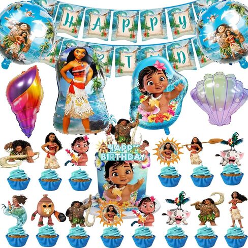 لافتة علوية لطيفة لحفلات أعياد الميلاد من آنا، قطع علوية للكب كيك، بالونات من رقائق الفويل in Kuwait