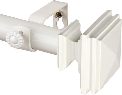 قضيب ستارة فردي من Rod Desyne مقاس 1 بوصة، 48-84 بوصة، أبيض in Kuwait